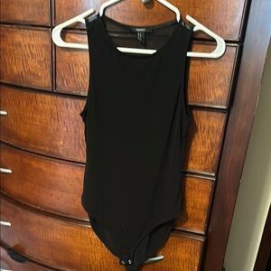 Black sheer back bodysuit